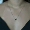 COLAR PEDRAS DUPLAS VERDES