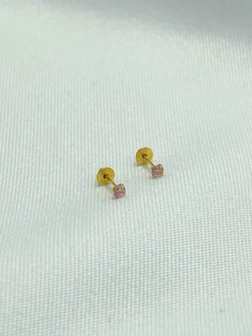 BRINCO CORAÇÃO ZIRCONIA 3MM
