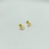 BRINCO FIO CORAC 2MM COM PEDRA CENTRAL