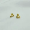 BRINCO MINI BOLAS DUPLAS 3MM