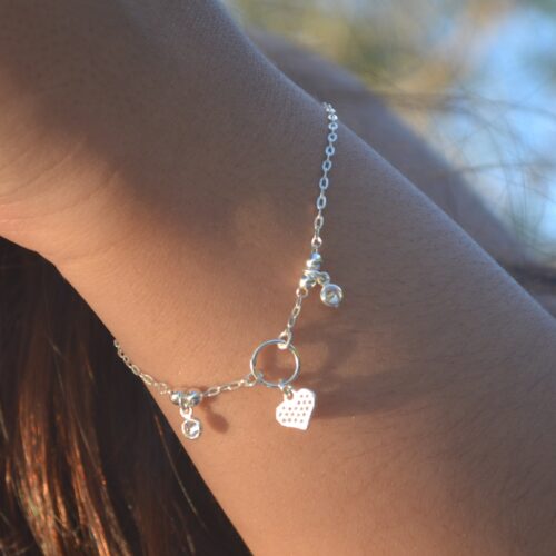Pulseira Cartier Pingente Coração