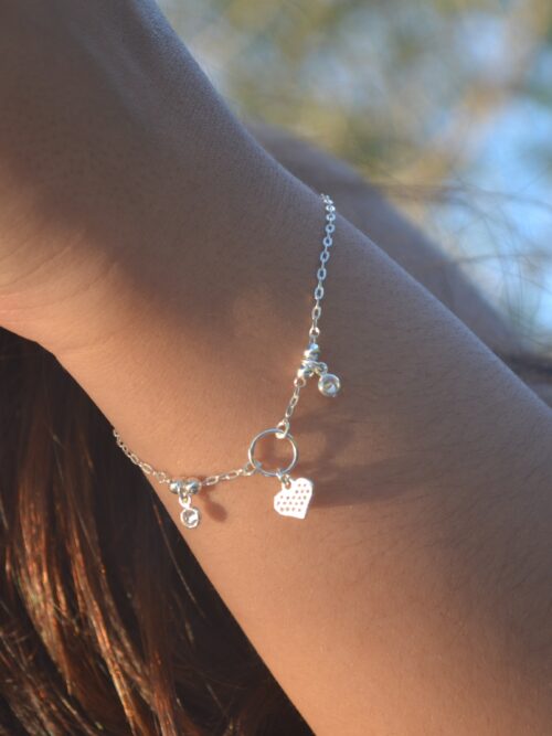 Pulseira Cartier Pingente Coração
