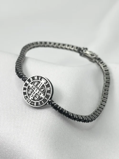 Pulseira São Bento Luzzi Black Prata 925