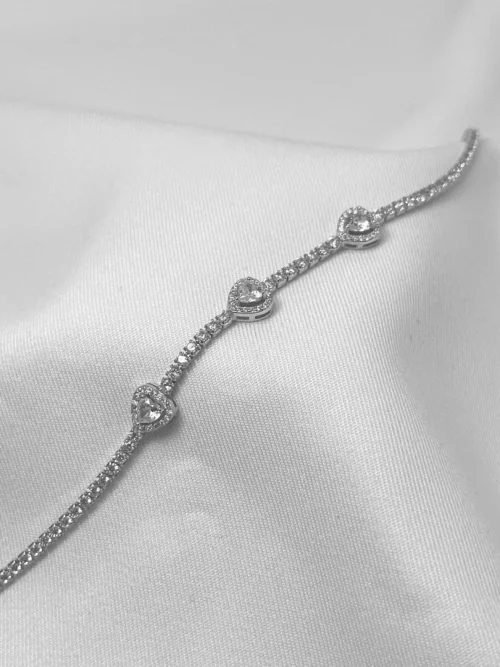 Pulseira Luzzi I Coração Prata 925 - Image 2