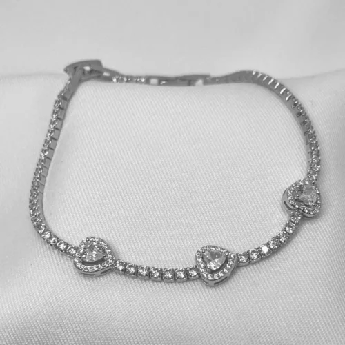 Pulseira Luzzi I Coração Prata 925