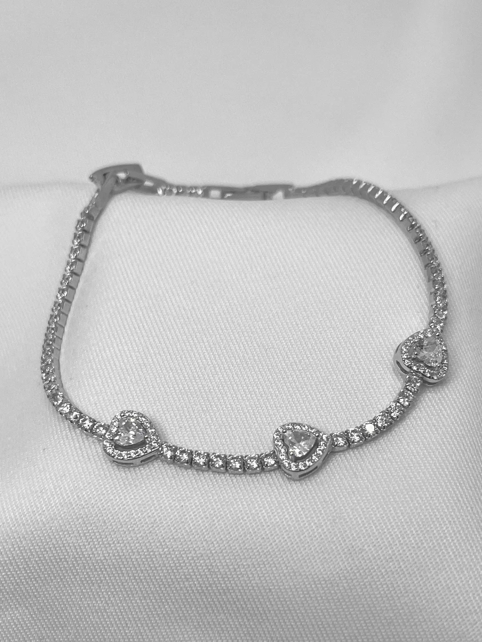 Pulseira Luzzi I Coração Prata 925