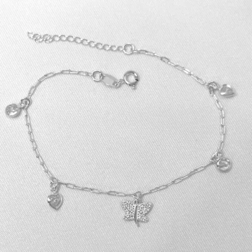 Pulseira Cartier Borboleta e Pingentes