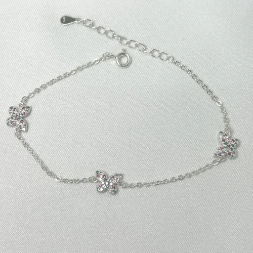 Pulseira Cartier Borboletas Prata 925
