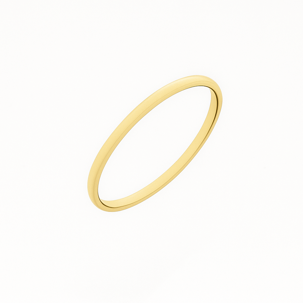 Aliança Dluzzi Tradicional 1,3mm Ouro 18k 750