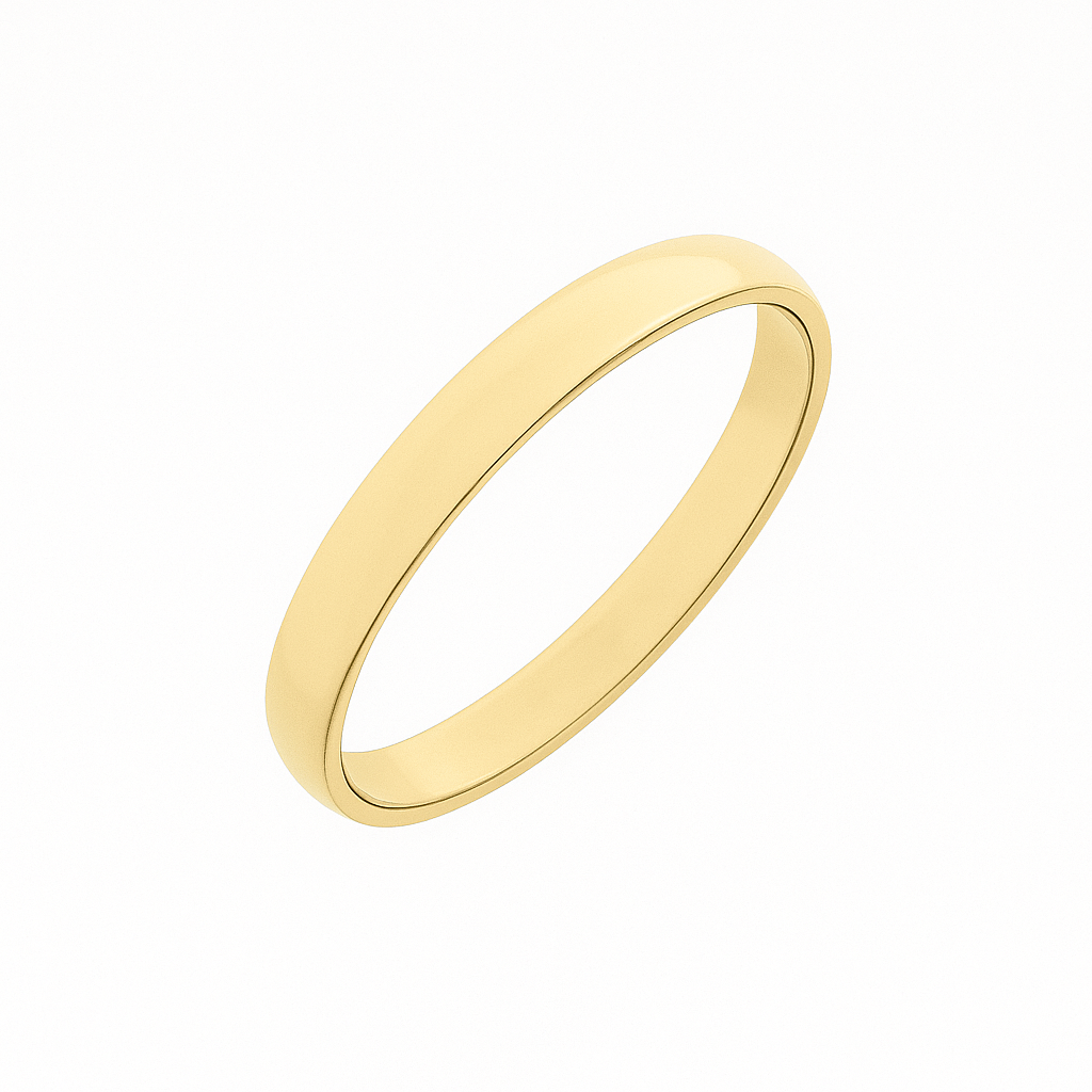 Aliança Dluzzi Tradicional 2,3mm Ouro 18k 750